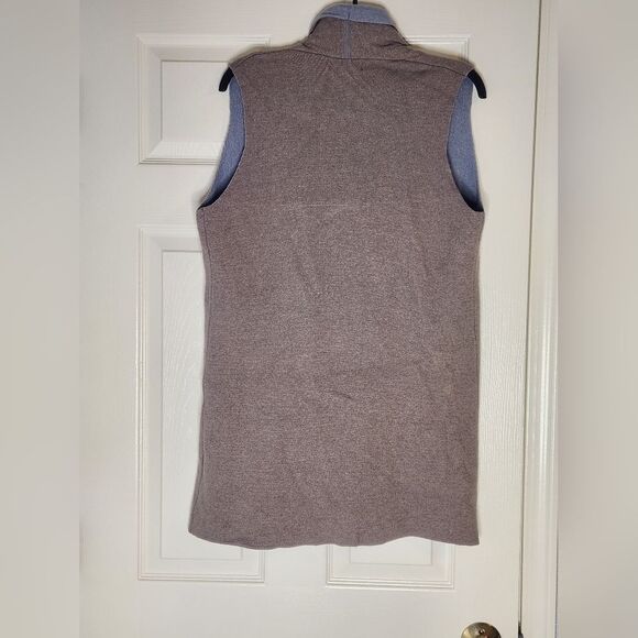 Benedetta B. L PastelChocolate WOOL CASHMERE Blend Knit Slvless Women Cardigan - Picture 9 of 10